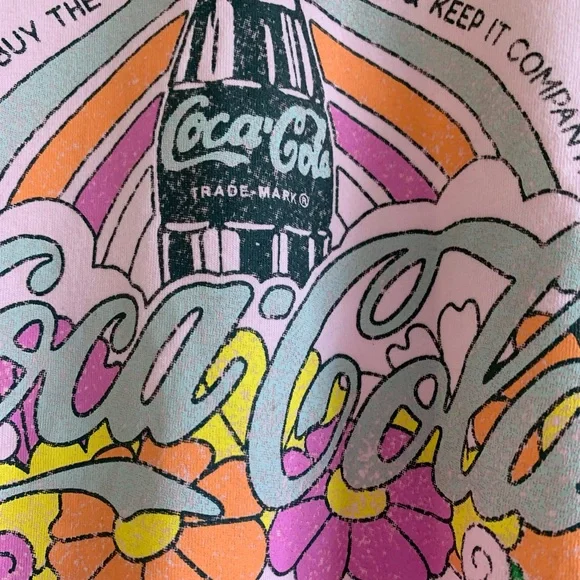 Coca Cola pink ruched tank top - Picture 7 of 9